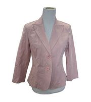 Lafayette 148 Rose Pink  Blazer jacket 2 Button Classic size 4