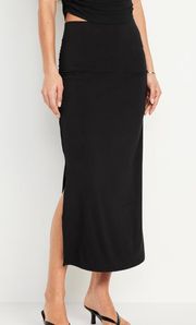 Ruched Maxi Skirt