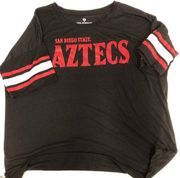 SDSU Closseum black and red Aztecs tee