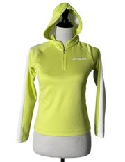 Spyder Women’s Hooded Pullover Top Athletic 1/2 Zip Athleisure Green Size M