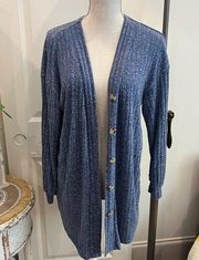 Women’s Blue cardigan SZ S