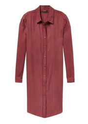 Scotch & Soda Rust Color Viscose Shirt Dress NWT Sz. M