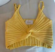 yellow crop top