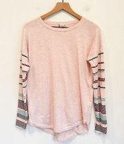 Smartwool Crew Neck Wool Long Sleeve Pullover Sweater Pink Size M