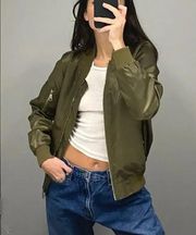 Lightweight Bomber Jacket Khaki Size S