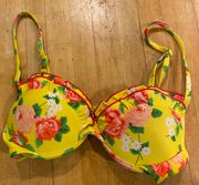 Xhilaration Xhiliration Floral Push-up Bikini Top