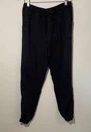 Thread & Supply Womens Vintage Tencel Lyocell Casual Joggers Size Small Black