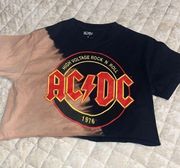 ACDC Cropped Graphic Tee