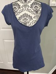 Max Slate Blue Size XL Cap Sleeve Top