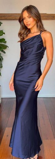 Tina Navy Formal Maxi Dress