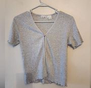 Womens Derek heart cropped top shirt size medium