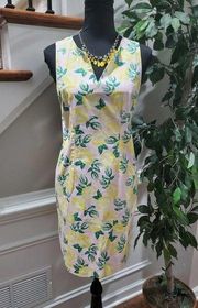 Cynthia Rowley Multicolor Cotton Sleeveless V-Neck Knee Length Dress Size 6