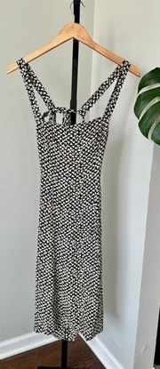 LPA  Revolve Brand Mini Black and White Floral Dress