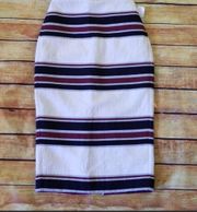 Stripe Pencil Skirt 00