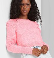 Puff Sleeve Pullover Sweater