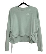 Nike  Mint Green Cropped Crewneck Sweatshirt in Mint Green - Size L