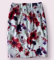 Elie Tahari Floral Midi Skirt