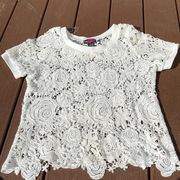 White lace top