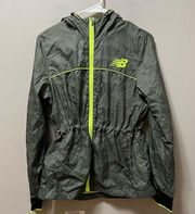 New Balance Hooded Lightweight Camo Running Jacket Size S