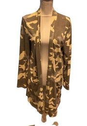 Zenana Camo Cardigan Size 1X