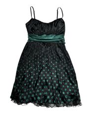 Polka Dot Fit and Flare Dress (S)