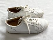 Darleena White Leather Sneakers Size 7.5