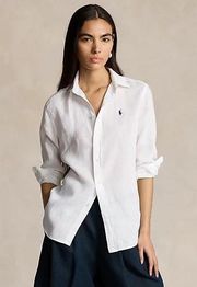 Polo White Linen Shirt