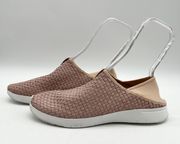 Stripknit Slip-on Sneakers Sporty Comfort Shoes Rose Gold Size 11