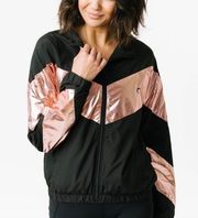 ZIYA ACTIVE pink shine block jacket large