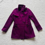 Plum Purple Wool Coat