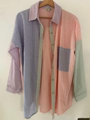 Davi & Dani Oversized Button Down Shirt