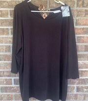 Beautiful black blouse by Susan Graver nwot size 2x