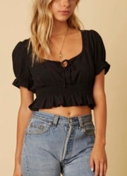 Black Crop Top