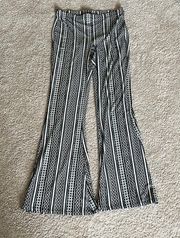 Rayon Hi-Rise Flare Pants