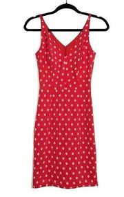 NWOT Dress The Population Pink Polka Dot Sleeveless V-Neck Dress XS