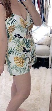 J.O.A floral vacay romper size large