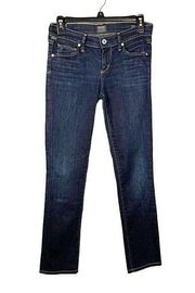 Citizens of Humanity Womens Size 25 Ana Low Rise Jean Straight Leg Dark Wash USA