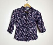 SALE!  Floral Snap Down Shirt Size S EUC