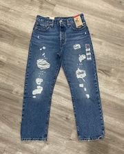 501 High-Rise Straight-Leg Jeans