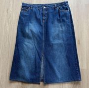 Delia’s 90s Vintage Midi Denim Skirt 19 / 20 Plus Blue Jean Long Skirt Feminine