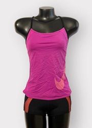 Nike RARE Womens sz S Athletic Set Booty Shorts & Racerback Tank Sport Matching