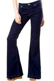 Michael Kors Bootcut Flare Jeans Dark Blue Wash Size 6