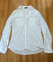 White Button Down Blouse