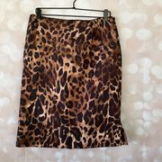 Cheetah Print Pencil Skirt