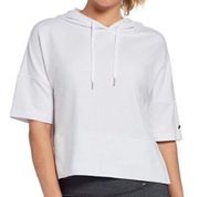 Calia by Carrie Underwood Effortless White Cropped Hoodie Top XS