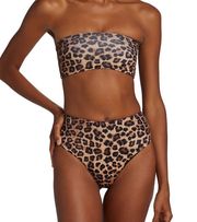 NWT Good American Reversible Bandeau Bikini Set size 1