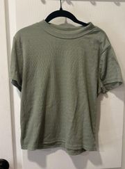 Green Short Sleeve Top