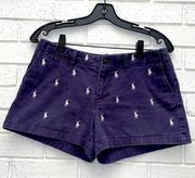 Woman’s Ralph Lauren sports blue jeans shorts