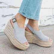 Anthropologie  sevilla espadrilles platform wedge vacation