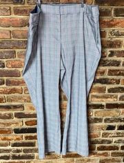 Lane Bryant Gray Plaid The Allie Trouser Dress Pants Women's Size 28